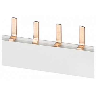 Pin busbar, 10 mm² connection: 2 x 4-phase safe to touch. 5ST3621