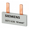 Pin busbar, 16 mm² connection: 2 x 1-phase safe to touch. 5ST3630