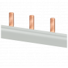 Pin busbar, 1-phase 10 mm², 13 pins, insulation gray. 5ST3760