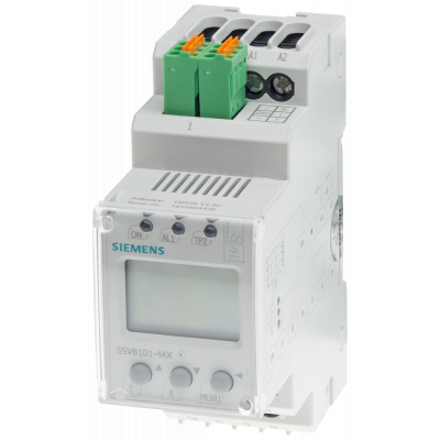 Modular residual current device type B, 230 V AC, LCD, 50/60 Hz, IDN 30 mA to 1 A, 0 - 2000 Hz.. 5SV81014KK