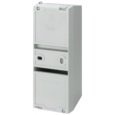 Terminal cover, gray IP40, for flush mounting for built-in units 2, 5MW max. .. 5SW3004