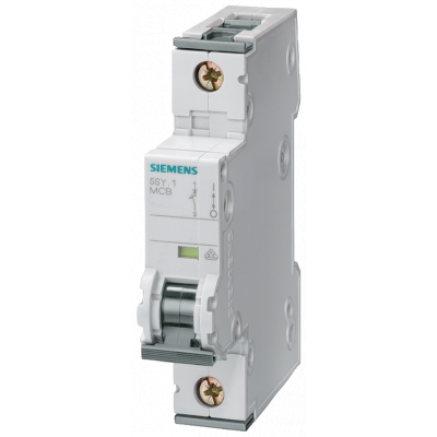 Miniature circuit breaker, 230/400 V, Icn: 10 kA, 1P, Icu: 35 kA, C-Char, In: 1 A. 5SY41017