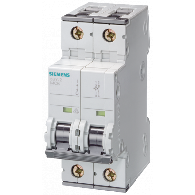 Miniature circuit breaker, 400 V, Icn: 10 kA, 2P, Icu: 20 kA, C-Char, In: 32 A. 5SY42327