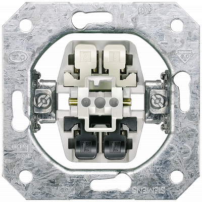 DELTA switch insert FM, 2-pole ON/OFF switch, 10 A 250 V. 5TA2112