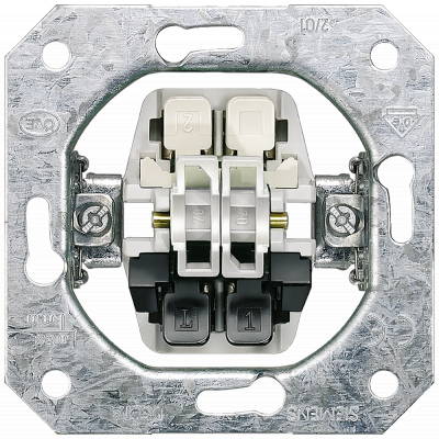 DELTA switch device insert flush-m., shutter switch 16 A 250 V mechanically locked.. 5TA2154