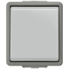 DELTA flaeche IP44, surface-m. dark gray/light gray universal two-way/OFF switch 10 A 2.. 5TA4706