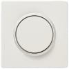 DELTA style, titanium white cover plate for dimmers with rotary knob 68x 68 mm. 5TC8912