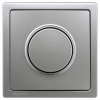 DELTA style, platinum metallic cover plate for dimmers with rotary knob 68x 68 mm. 5TC89121