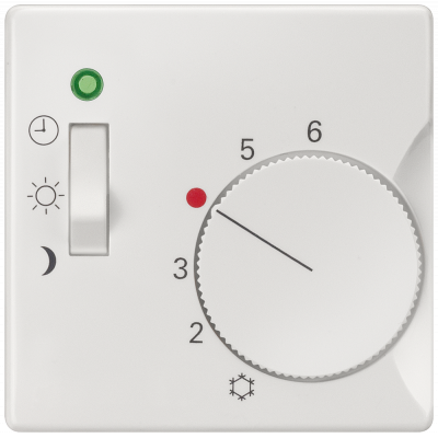 DELTA i-system, titanium white_x000D_ cover room temperature controller_x000D_ 3-position switch.. 5TC9223