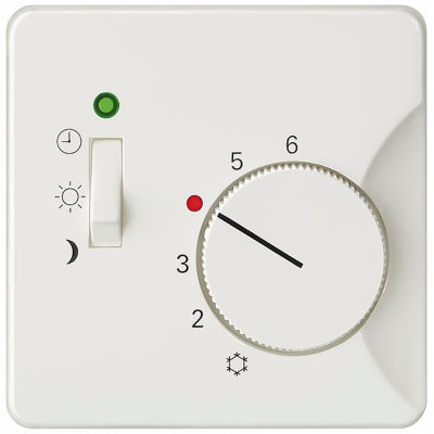 DELTA style, titanium white_x000D_ cover room temperature controller_x000D_ 3-position switch, .. 5TC9258