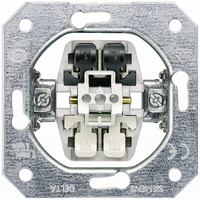 DELTA pushbutton device insert, flush-m. with separate feedback signal without claws 10 A 250 V.. 5TD21140KK