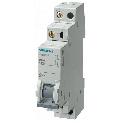 Two-way switch 20 A 3 NO 1 NC. 5TE8153