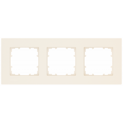 DELTA miro frame 3x dimensions 90x 90 mm electrical white. 5TG11133