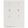 DELTA i-system pictogram sheet for rocker "2-circuit". 5TG1137