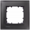 DELTA miro glass frame 1x real glass black 90x 90 mm. 5TG12012