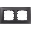 DELTA miro glass frame 2x real glass black 161x 90 mm. 5TG12022