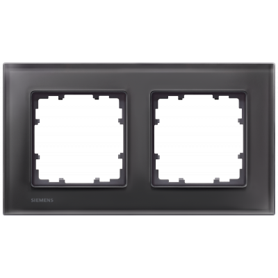 DELTA miro glass frame 2x real glass black 161x 90 mm. 5TG12022