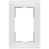 DELTA miro frame 2x real glass white. 5TG12061