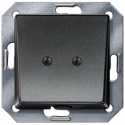 DELTA i-system, carbon metallic outlet cover, 55x 55 mm. 5TG1221