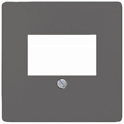 DELTA i-system cover plate 55 x 55 mm for TAE connection socket and loudspeaker.. 5TG12262