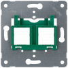 Support plate green insert for mounting up to 2 modular jack connectors.. 5TG2058