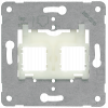 Support plate transparent insert for mounting up to 2 modular jack connectors.. 5TG20581