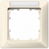 DELTA line, electrical white frame, 1x, 80x 80 mm with labeling field. 5TG25811