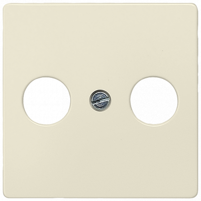 DELTA i-system, electric white antenna cover plate 55 x 55 mm for broadband connection.. 5TG2591