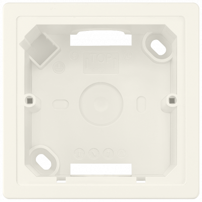 DELTA line/Style flush-mounted enclosure, 1x titanium white. 5TG2901