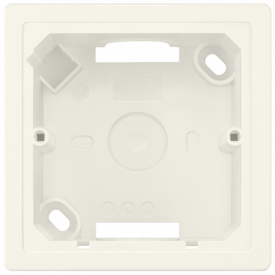 DELTA line/Style flush-mounted enclosure, 1x platinum metallic. 5TG29011