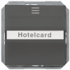 DELTA i-system hotel card switch, illuminated, carbon metallic, 55x 55 mm. 5TG4822