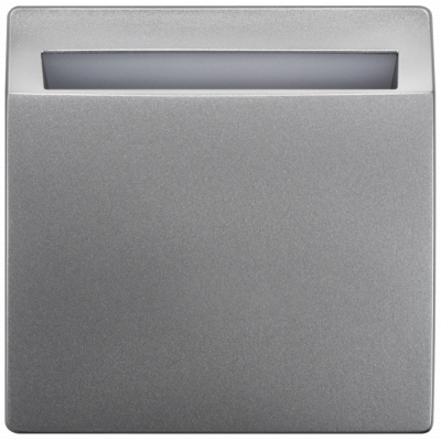 DELTA style, platinum metallic hotel card switch, illuminated, 68x 68 mm. 5TG48301