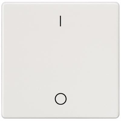 DELTA i-system, titanium white rocker with IO symbols for OFF switch 2-pole, 3-pole.. 5TG6202