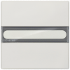 DELTA style, platinum metallic rocker with label for universal two-way/OFF switch.. 5TG71561