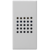 DELTA M-System buzzer 230 V 50/60 Hz, 80 dB (A) volume adjustable, titanium white. 5TG98758TW