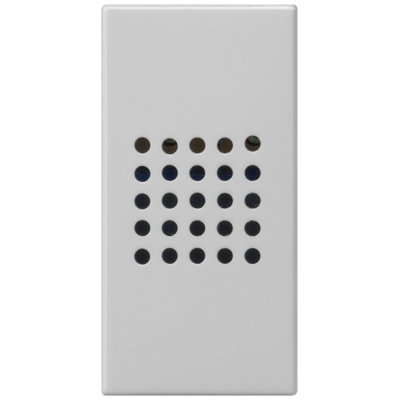 DELTA M-System buzzer 230 V 50/60 Hz, 80 dB (A) volume adjustable, titanium white. 5TG98758TW