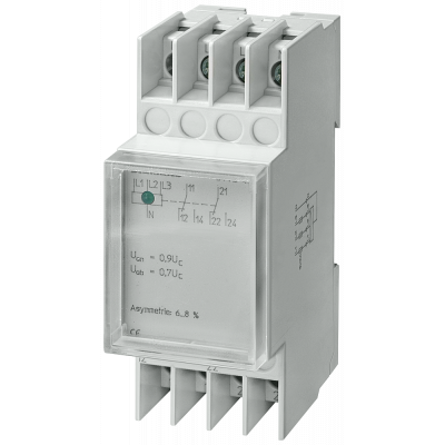 Voltage relay T5570 230/400 V AC 2 W 0.7/0.95 asymmetry with transparent cap. 5TT3406