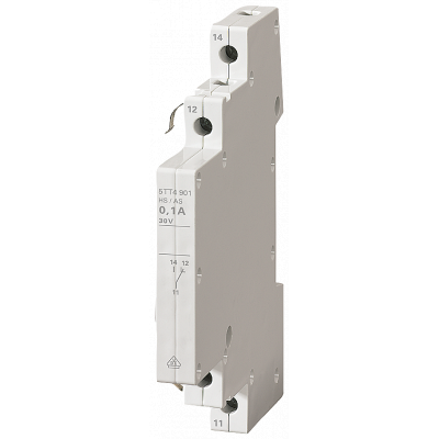 Auxiliary current switch with 1 NO contact and 1 NC contact, contact for 60 V AC/DC for 5TT41 or 5TT42. 5TT4901