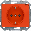 IRIS SCHUKO socket outlet 10/16 A 250 V With screwless Connection terminals with labeling "ZSV" orange. 5UB55300RE