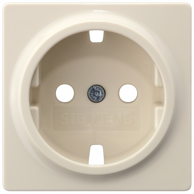 DELTA i-system, electrical white cover plate 55x 55 mm for Schuko socket. 5UH1046