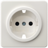 DELTA profil, titanium white cover plate 65 x 65 mm for SCHUKO socket outlet with inc.. 5UH1056