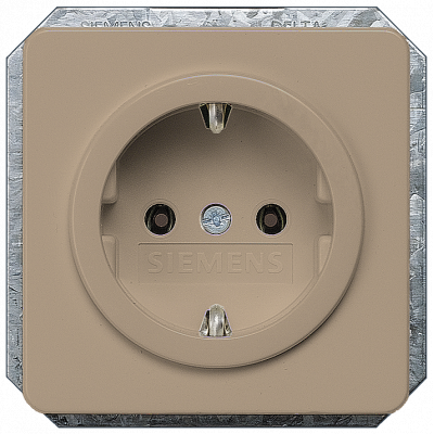 DELTA profil, socket cover without insert with increased touch protection .. 5UH1225