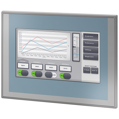 SIMATIC HMI, панель оператора TP700 BASIC, нейтральный дизайн, сенсорное управление, 7" TFT-дисплей, 65536 цветов, интерфейс PROFINET, настройка в сре. 6AV21436GB000AA0