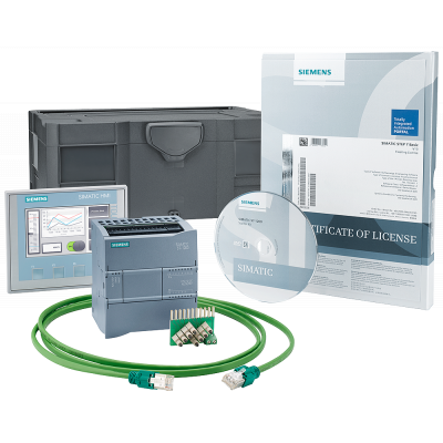 S7-1200+KTP400 Basic starter kit Consisting of: CPU 1212C AC/DC/relay, HMI KTP400 Basic, input simulator, STEP 7 Basic, manual CD SIMATIC OPC UA S7-12. 6AV66517KA023AA4