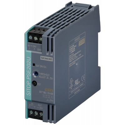 Redundancy module SITOP PSE202U, 24 VDC/NEC Class 2 with limiting to 100 VA. 6EP19622BA00