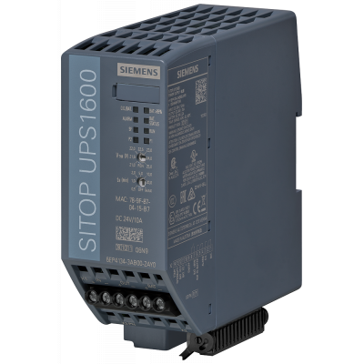 Uninterruptible power supply SITOP UPS1600, 24 V DC/10 A with IE/PN. 6EP41343AB002AY0