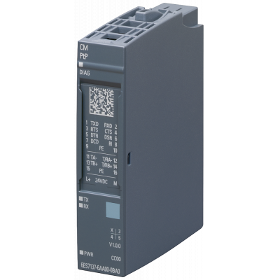 SIMATIC ET 200SP CM PtP RS 232, RS 422 / 485 Freeport, 3964(R), USS, Modbus RTU. 6ES71376AA000BA0