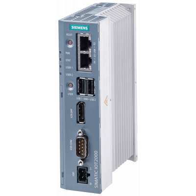 SIMATIC IOT2050, 2x Gbit Ethernet RJ45  Display port  2x USB2.0, SD card slot, 24 V DC industrial power supply. 6ES76470BA000YA2