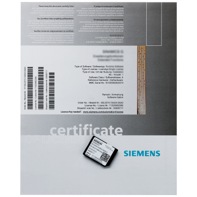 SINUMERIK 840DI SL/840D SL DRIVE BASED STOP И RETRACT (ESR) ОПЦИЯ ПО DELIVERY OF ONE LICENSE. 6FC58000AM600YB0