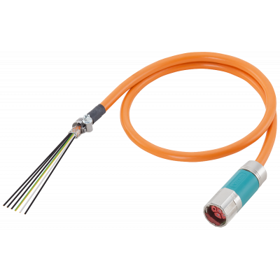 POWER CABLE, PREASSEMBLED TYPE: 6FX8002-5EX14 CUSTOMER SPECIFIC 4X35+(2X1.5) C, CONNECTOR SIZE 3 / CUTTED WIRE END, LENGTH 300 MM, UL/CSA DESINA MOTIO. 6FX80025EX141AJ0